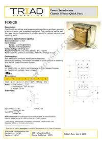 FD5-28 Datasheet Cover