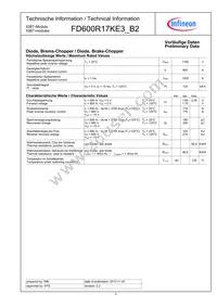 FD600R17KE3B2NOSA1 Datasheet Page 2