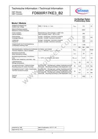 FD600R17KE3B2NOSA1 Datasheet Page 4