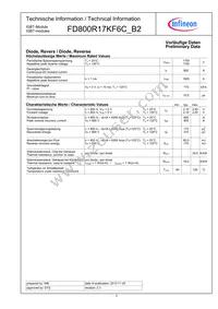 FD800R17KF6CB2NOSA1 Datasheet Page 3