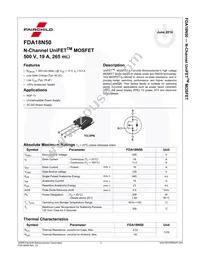 FDA18N50 Datasheet Page 2