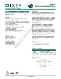 FDA217 Datasheet Cover