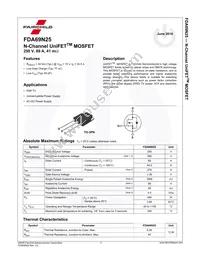 FDA69N25 Datasheet Page 2