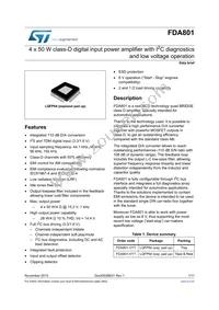 FDA801-VYY Datasheet Cover