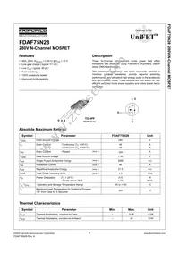 FDAF75N28 Cover