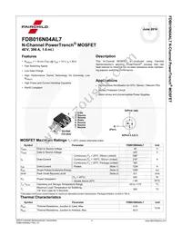 FDB016N04AL7 Datasheet Page 2