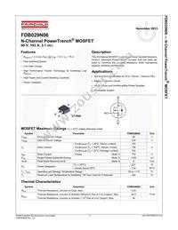 FDB029N06 Datasheet Page 2