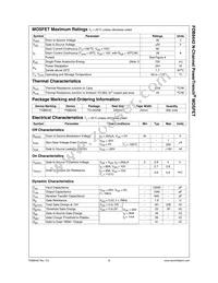 FDB8442 Datasheet Page 3