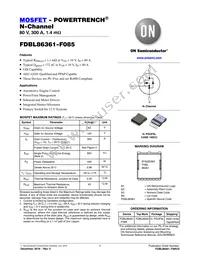 FDBL86361-F085 Datasheet Cover