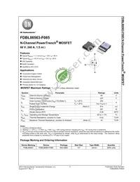 FDBL86563-F085 Datasheet Cover