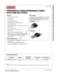 FDBS09H04A-F085A Datasheet Cover