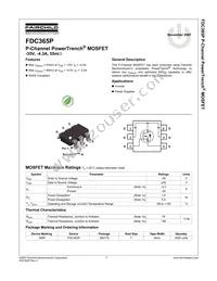 FDC365P Datasheet Page 2