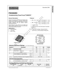 FDC6020C_F077 Datasheet Cover