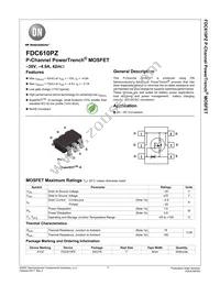 FDC610PZ Datasheet Cover
