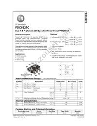 FDC6327C Datasheet Cover