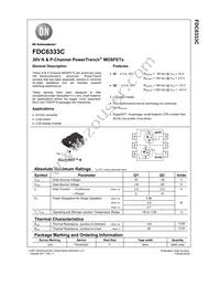 FDC6333C Datasheet Cover