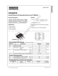 FDC6401N Datasheet Page 2