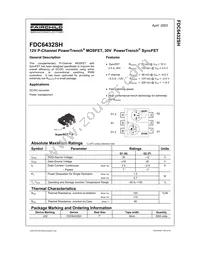 FDC6432SH Datasheet Cover