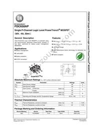 FDC658AP Datasheet Cover