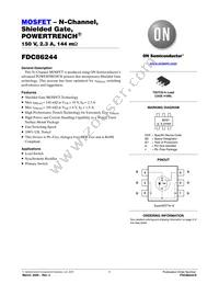 FDC86244 Datasheet Cover