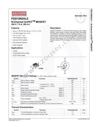 FDD10N20LZTM Datasheet Page 2