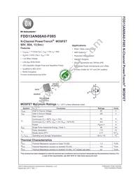 FDD13AN06A0-F085 Datasheet Cover