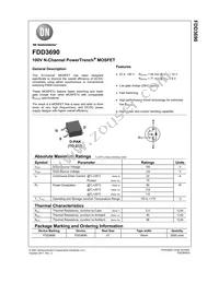 FDD3690 Datasheet Cover