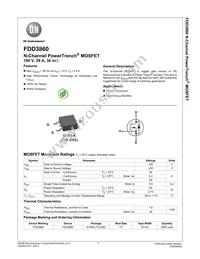 FDD3860 Datasheet Cover