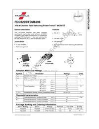 FDD6296 Datasheet Page 2