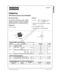 FDD6672A Datasheet Cover