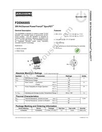 FDD6688S Datasheet Cover