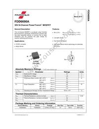 FDD6690A Datasheet Page 2