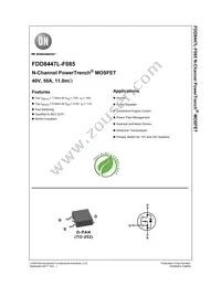 FDD8447L-F085 Datasheet Cover