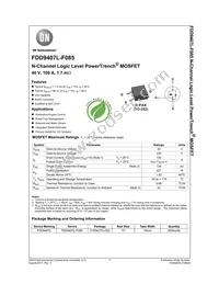 FDD9407L-F085 Datasheet Cover