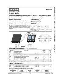 FDFM2N111 Datasheet Page 2