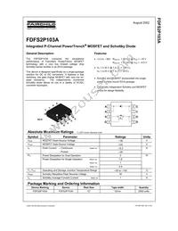 FDFS2P103A Datasheet Cover