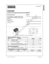 FDG6308P Datasheet Page 2