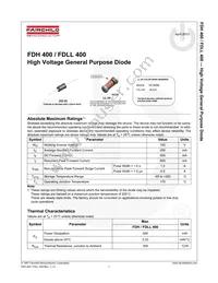 FDH400_T50R Datasheet Page 2