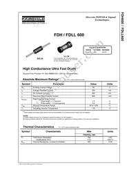 FDH600_T50R Datasheet Cover