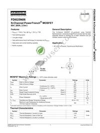 FDI025N06 Datasheet Cover