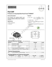 FDJ129P_F077 Datasheet Cover