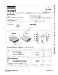 FDM3300NZ Datasheet Cover
