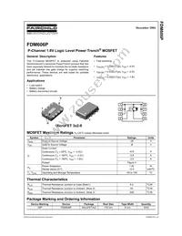 FDM606P Datasheet Cover