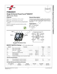 FDMA86251 Datasheet Page 2