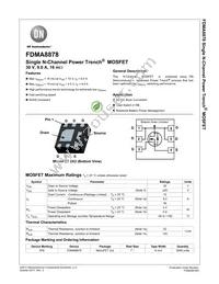 FDMA8878 Datasheet Cover