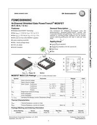 FDMC008N08C Datasheet Page 2