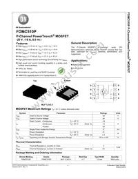 FDMC510P-F106 Datasheet Cover