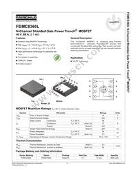 FDMC8360L Datasheet Page 2