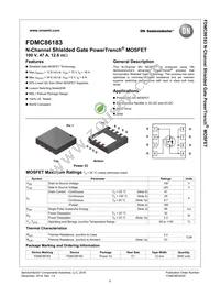 FDMC86183 Datasheet Page 2