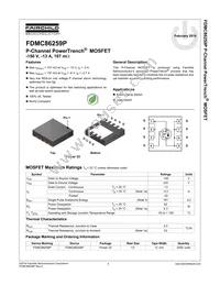FDMC86259P Datasheet Page 2